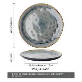 Good-looking 75 Inch Crackle Glaze Meal Bowl Profiled Salad Bowl