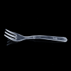 Loreso Mini Plastic Clear Dessert Forks For Fruit Dessert and Frozen Cakes - Disposable, BPA Free, Reusable 3.8 Inches