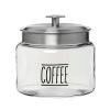 Clear Glass Farmhouse Montana Food Storage Jars, Set of 4