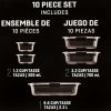 Brilliance 10 Piece Tritan Stain-Proof Food Storage Variety Set
