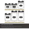 Variety Set of 6 Pantry Organizer Jars with Lids, Markers and Labels