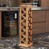 Vertical checkered wine rack/Solid wood wine rack /Home wine rack//Living room wine rack/ PINE