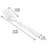 Loreso Mini Plastic Clear Dessert Forks For Fruit Dessert and Frozen Cakes - Disposable, BPA Free, Reusable 3.8 Inches