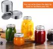 100 Piece Can Lid; Regular Mouth Split Mason Jar Lid (70mm Silver)