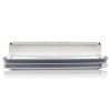 Magnetic Refillable Plastic Wrap Dispenser With Cutter, Tin Aluminum Foil Dispenser with Cutter, Sturdy Food Cling Wrap Film Cutter