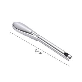 Fish Scale Planer Fish Scale Peeler Stainless Steel Gadget For Scraping Fish Scales Scale Device Scale Scale Brush Household Tool Fish Knife (Option: With Handle Scales Scraper)