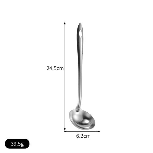 Non-magnetic Stainless Steel Kitchen Cooking Handle Hot Pot Soup Ladle Colander