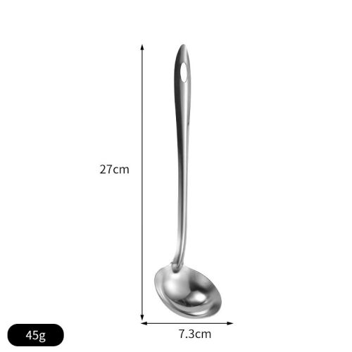 Non-magnetic Stainless Steel Kitchen Cooking Handle Hot Pot Soup Ladle Colander