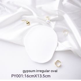 Irregular Shaped Ornament Cosmetic Decorative Plaster Plate (Option: Irregular Ellipse)