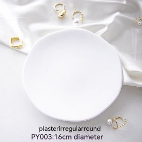 Irregular Shaped Ornament Cosmetic Decorative Plaster Plate (Option: Irregular Circle)