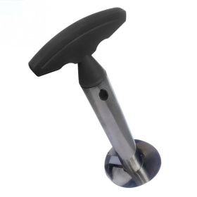 Pineapple Slicer Peeler Cutter Parer Knife Stainless Steel (Color: BLACK)