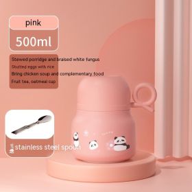 Panda Bubble Braised Modern Simplicity Cup (Option: Pink-500ml)