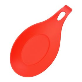 Spoon Mat Easy To Clean TPE Kitchenware (Color: Red)
