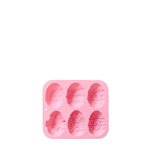 6-piece Silicone Mold For Different Easter Eggs Chocolate Mold