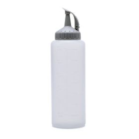 Jam Squeeze Bottle With Scale Tomato Sauce Salad Dressing Squeeze Bottle (Option: Gray Large sized)