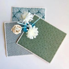 Household Wood Pulp Cotton Cleaning Cloth And Dishwashing (Option: Shape 3 Pieces-19x17x0.2cm)