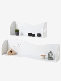 Children's Room Decorative Ledge Shelf (Option: White-90 Ã— 20 Ã— 25)