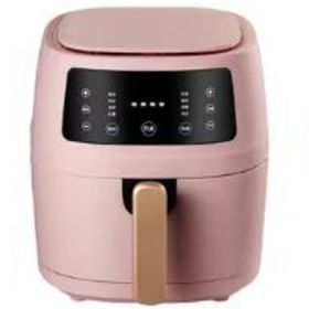 8L Air Fryer Baking Chips Machine Deep Frying Pan (Option: US-pink)